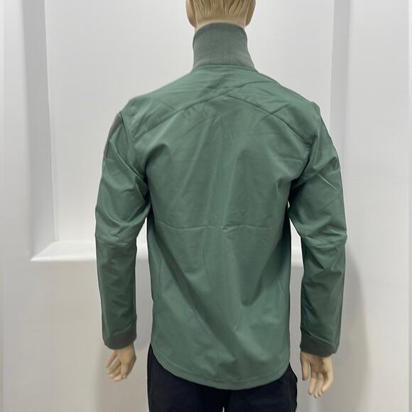 Coldsmoke Men's Green Jacket Zip Up Snaps and patch Size M Brand New With Tag - Picture 2 of 15